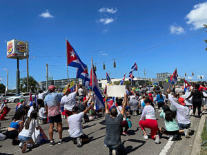 Manifestaciones Cuba en Tampa