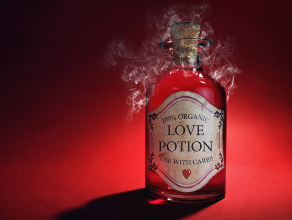 Love potion bottle, concept for dating, romance (Michigan's Surprising Favorite Aphrodisiac)