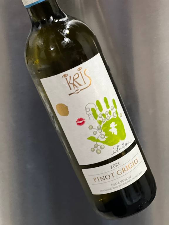 Bottle of Kris Pinot Grigio