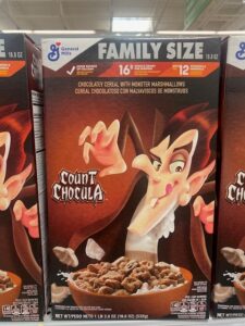 Count Chocula Breakfast Cereal box