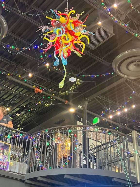 Colorful MudBugs Chandelier