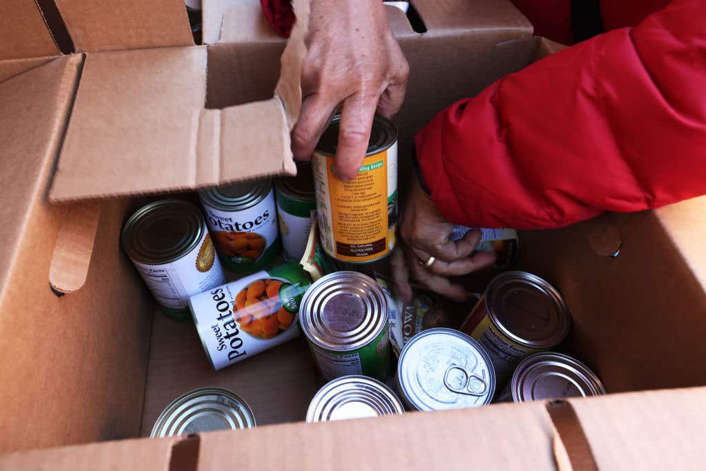 Harlem Food Bank Distributes Turkeys To Those In Need For Thanksgiving. Meanwhile Lee County Solid Waste's "Donated not Wasted" campaign saves food for the Harry Chapin Food Bank, providing thousands of meals via partnerships and drop-off points in Lee County.