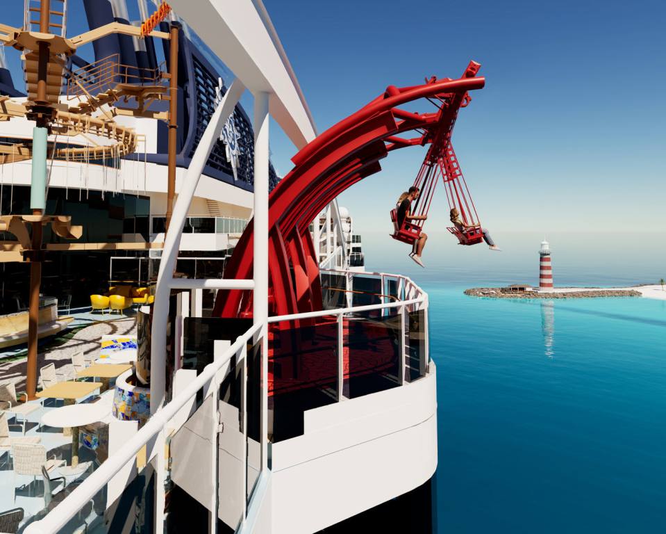 Florida Cruise Ship with an over the water swing