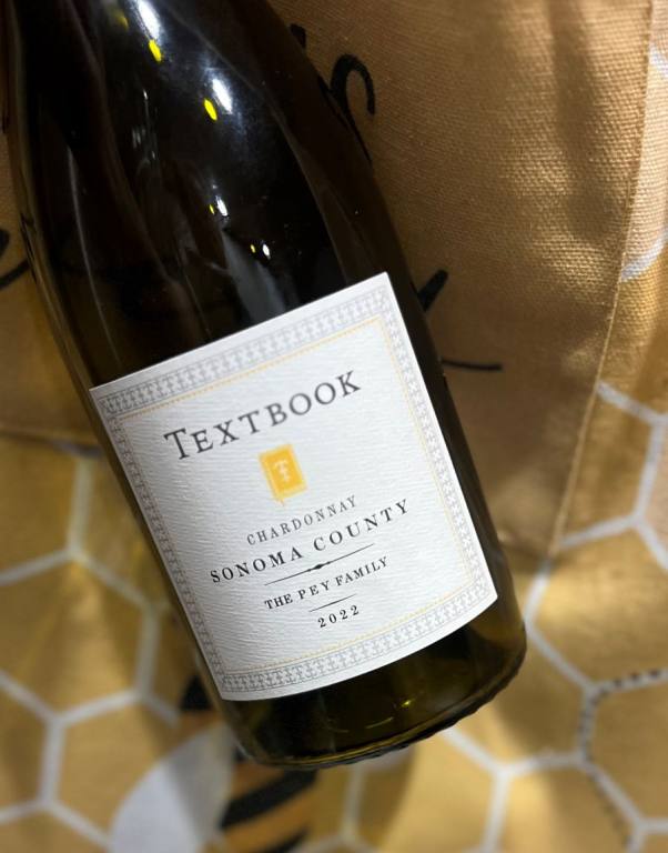 Bottle of TEXTbook Chardonnay