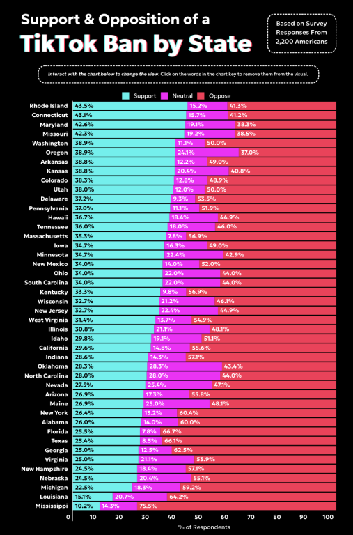 TikTok ban states