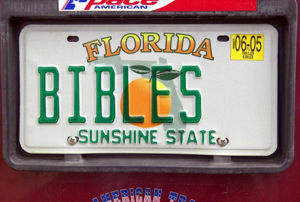 Placas de Florida antes del 2003