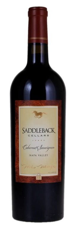 bottle of Saddleback Cellars Oakville Ranch