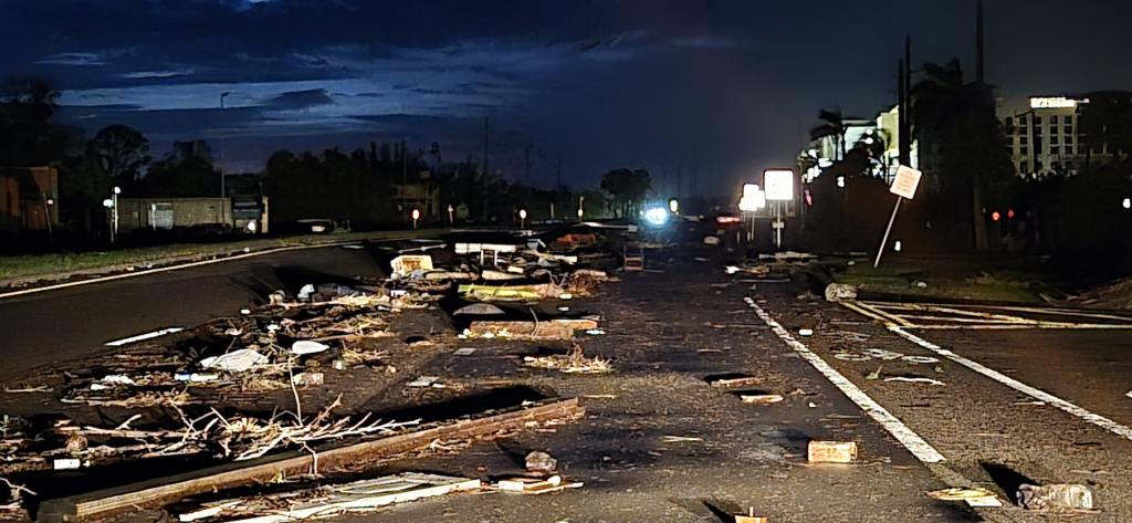 Charlotte County Road after Milton