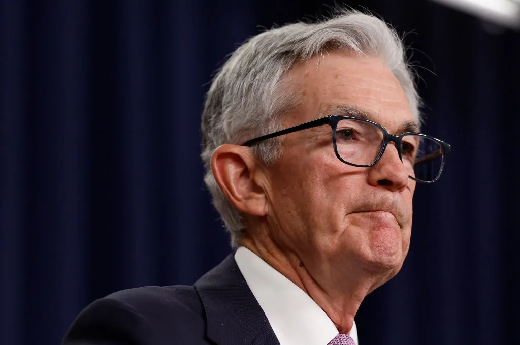 Federal Reserve Chairman Jerome Powell speaks during a news conference following the September meeting of the Federal Open Market Committee at the William McChesney Martin Jr. Federal Reserve Board Building on September 18, 2024 in Washington, DC. The Federal Reserve announced today that they will cut the central bank’s benchmark interest rate by 50 basis points to a new range of 4.75%-5%.