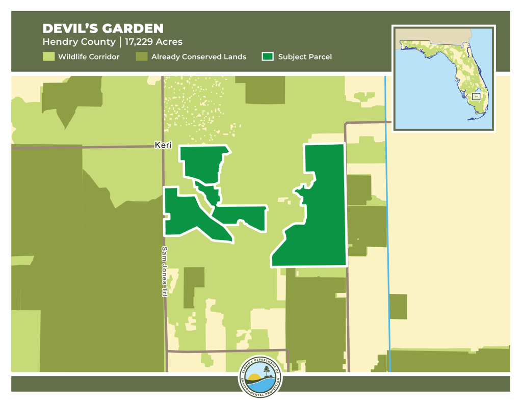 The Devil’s Garden Florida Forever Project conservation effort in Southwest Florida.
