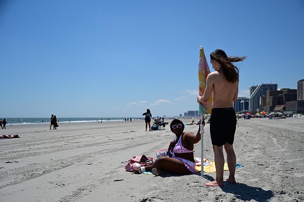 Memorial Day Weekend Enjoyed On The Jersey Shore.

Meanwhile, 
A relaxing day at Cocoa Beach turned chaotic when a beach umbrella impaled a woman’s leg in a freak accident.