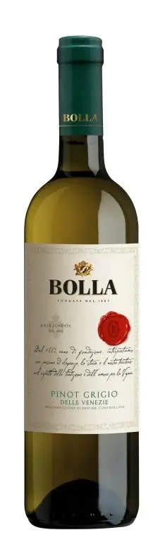  Bolla Pinot Grigio with a white background